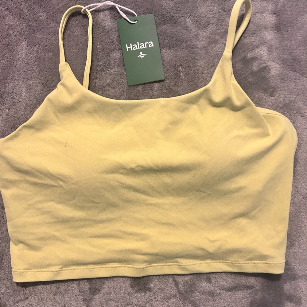 Green Halara bra top size L